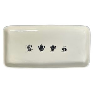 Rae Dunn Coffee Tea Cocoa Cider Icon Platter Tray NWT 2017 OG Farmhouse Rustic